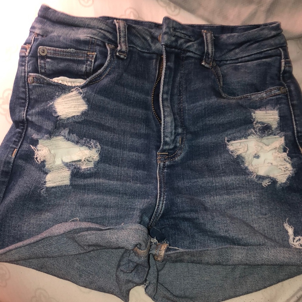 Blue jeans high rise